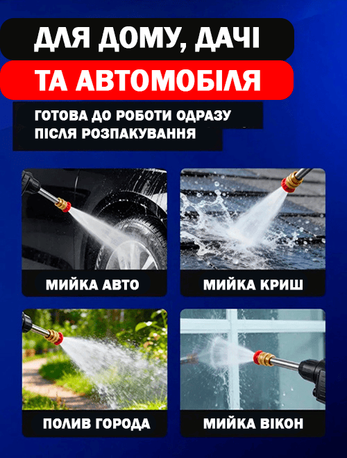 Бездротова мийка високого тиску